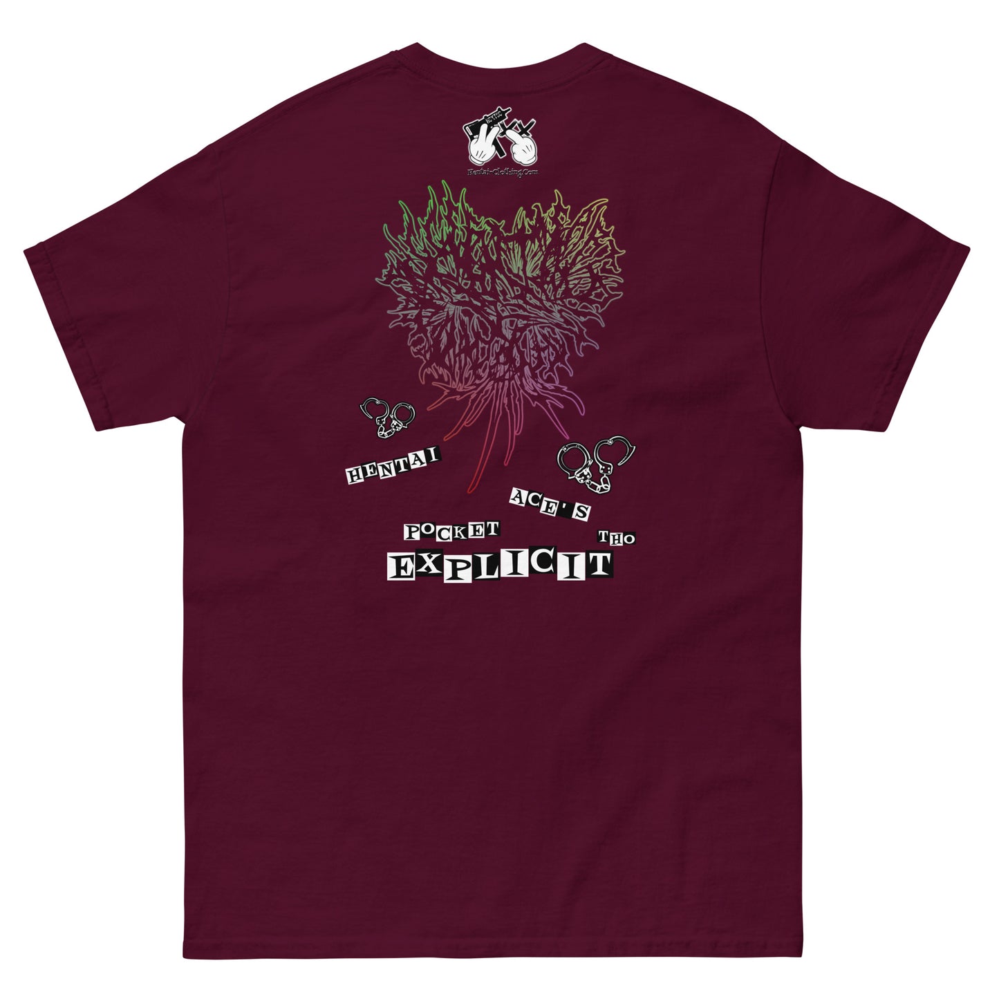 ヘビーフロントバックプリントSavage Hentai Tシャツ