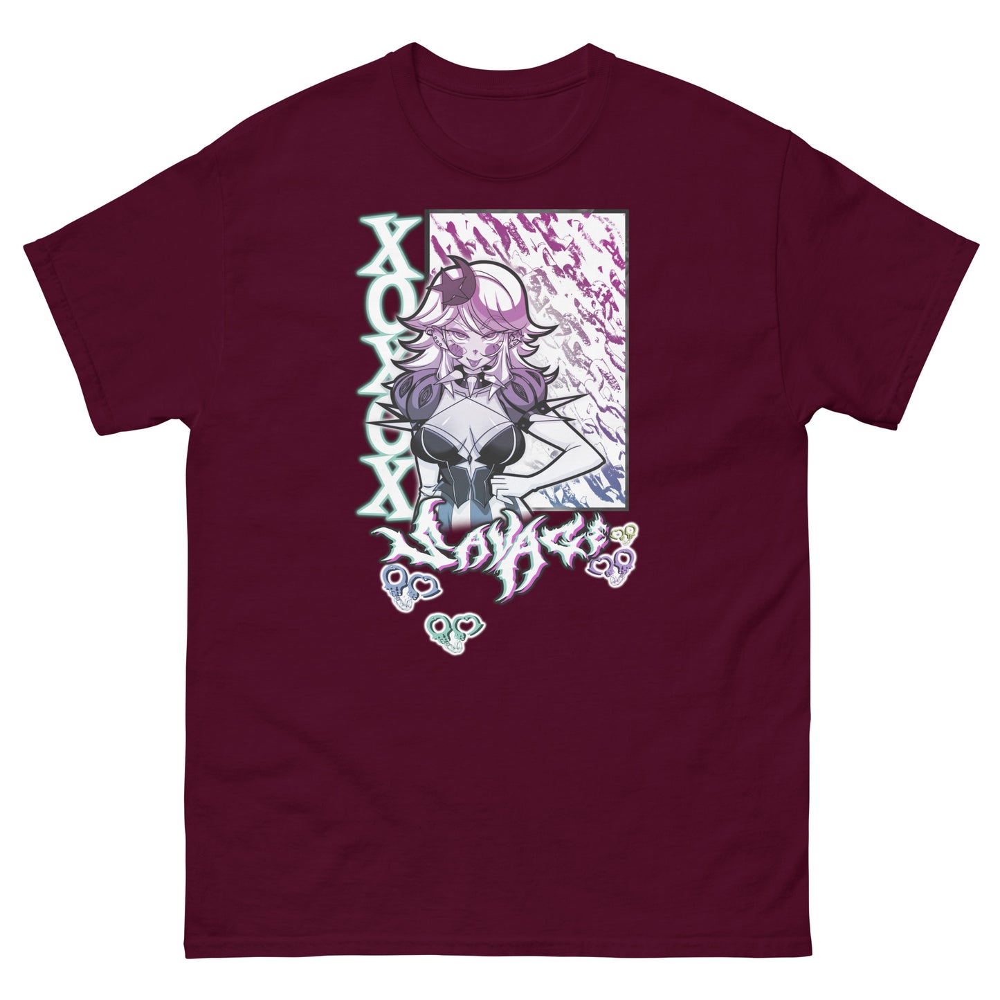 ヘビーフロントバックプリントSavage Hentai Tシャツ