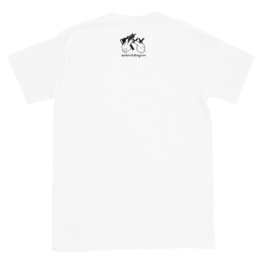 Camiseta blanca fresca ajustada Hentai Savage Heart