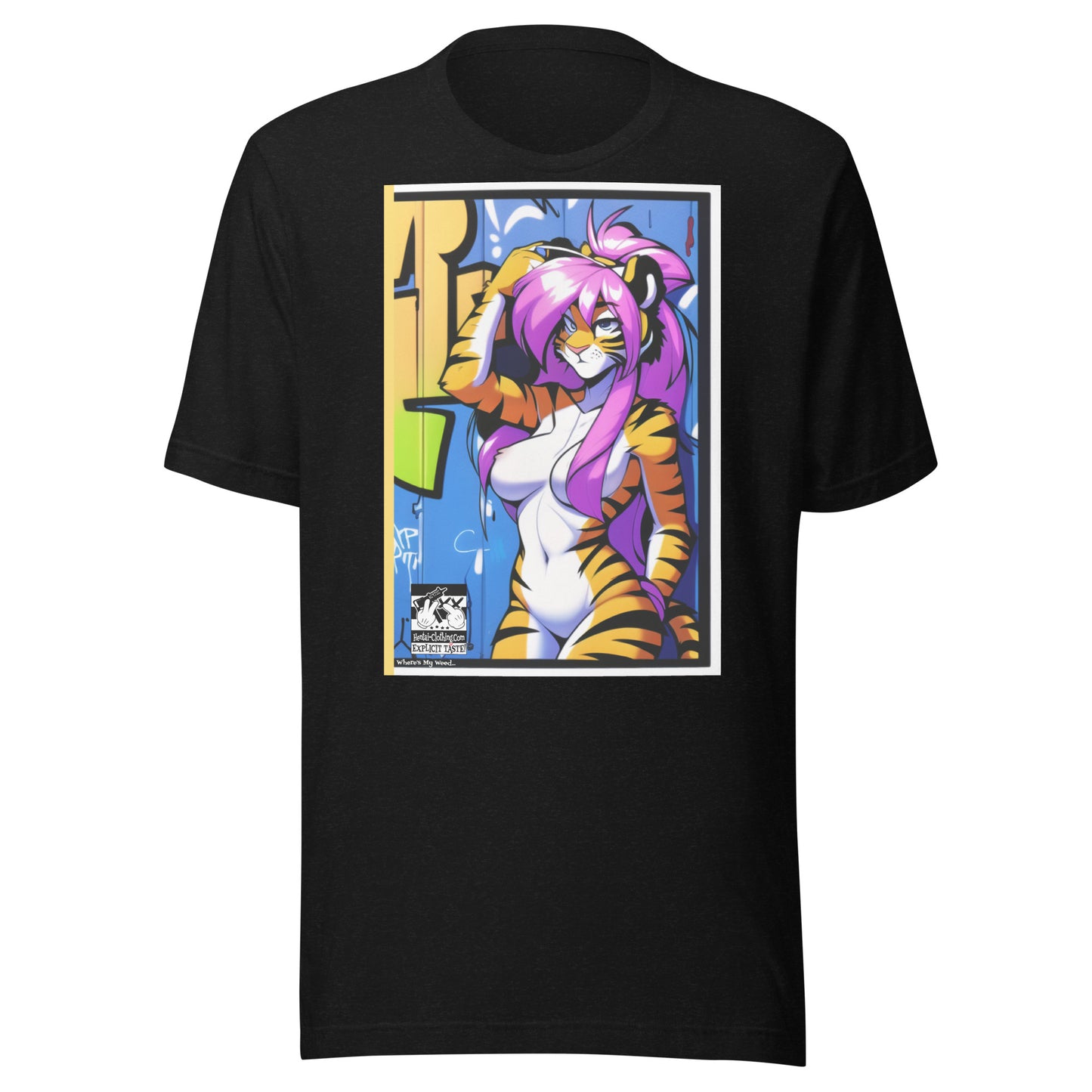 Wipe Out Cat Unisex t-shirt