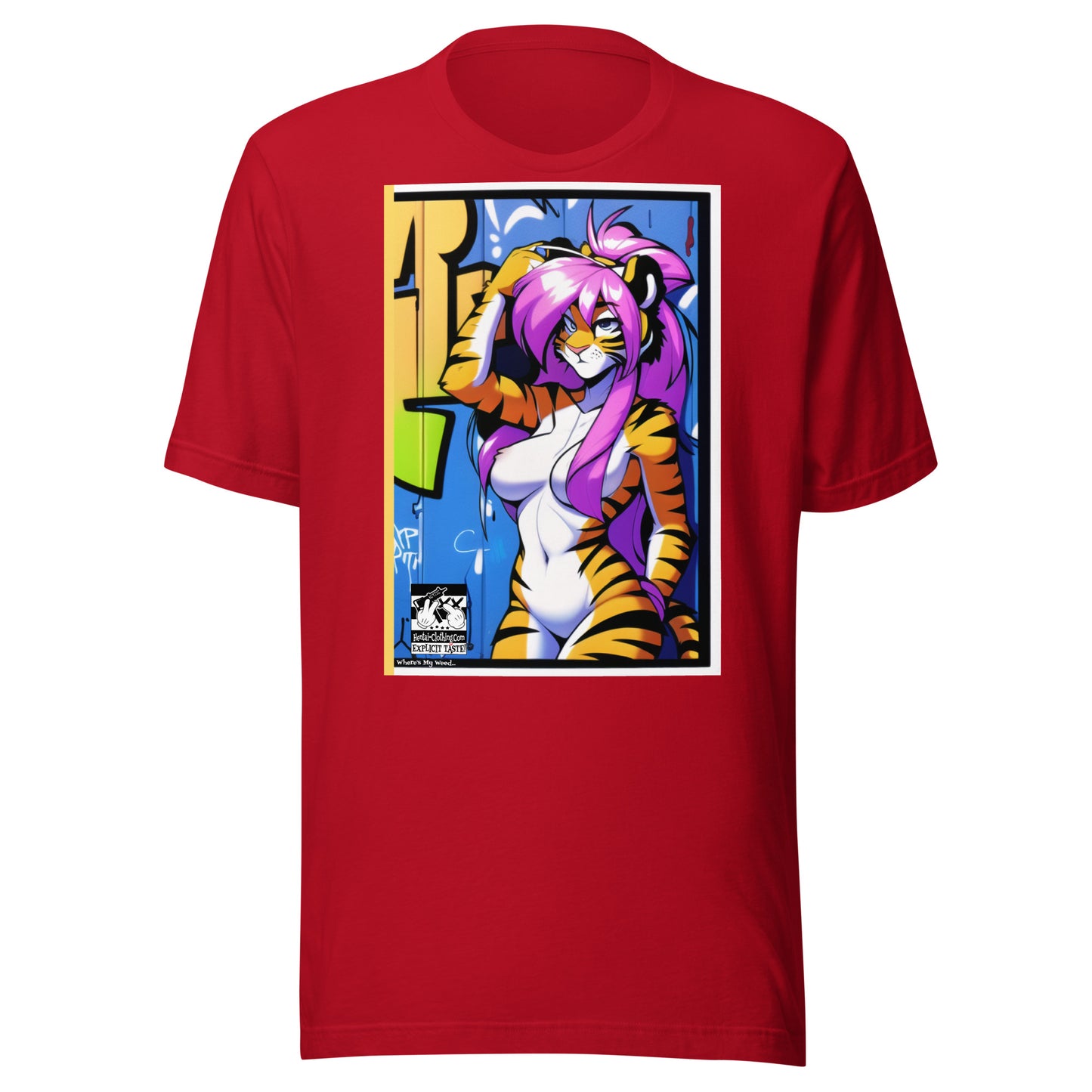 Wipe Out Cat Unisex t-shirt