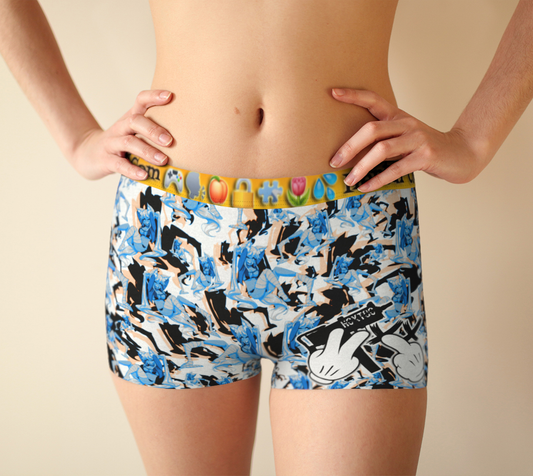 Open Sesame 2022 Pop Comic Style Boy Cut Women's Panties