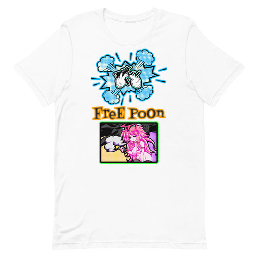 Camiseta unisex de manga corta HCxTOC Free Poon